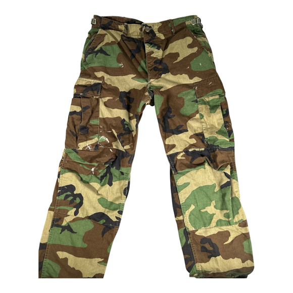 VTG Military BDU Camo Cargo Pants Woodland - Picture 2 of 5